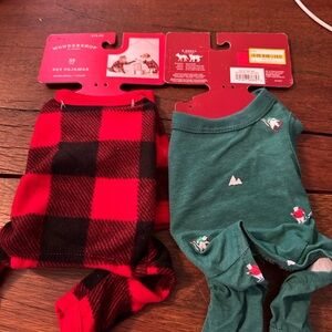 Wondershop Red Plaid and Green Pet Pajamas XS-L